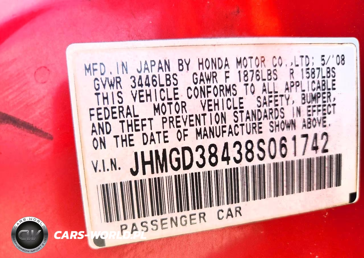 2008 Honda Fit VIN:JHMGD38438S061742 - 12