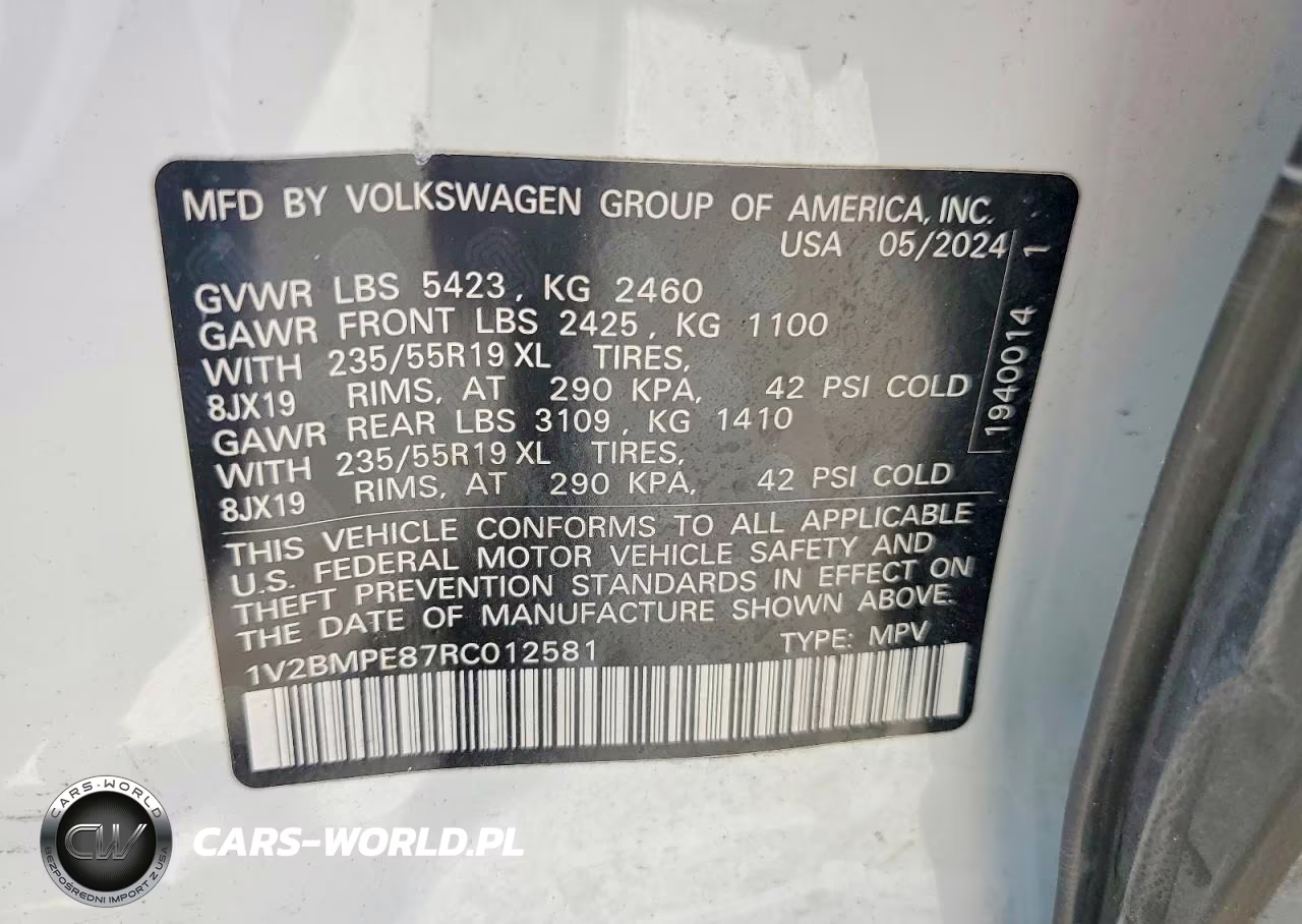 2024 Volkswagen Id.4 VIN:1V2BMPE87RC012581 - 13