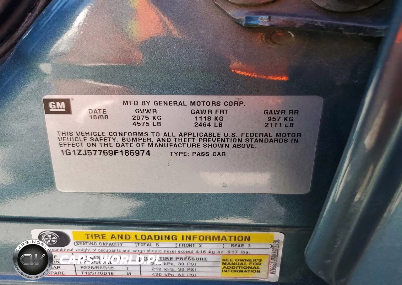2009 Chevrolet Malibu 2Lt VIN:1G1ZJ57769F186974 - 12
