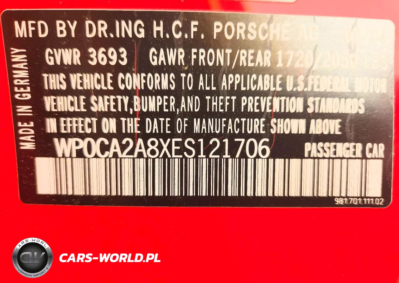 2014 Porsche Boxster Base VIN:WP0CA2A8XES121706 - 12