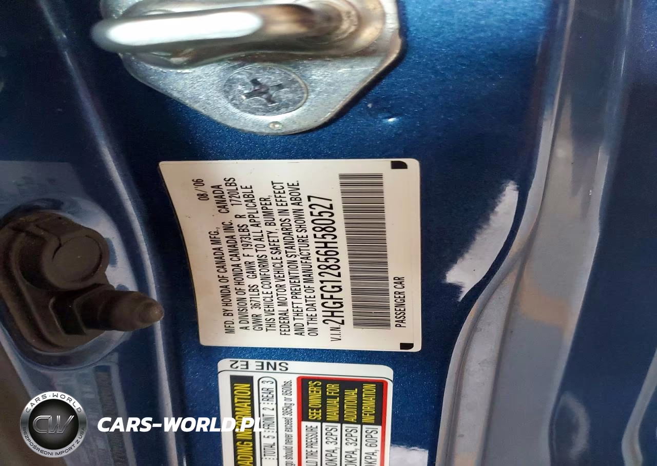 2006 Honda Civic Ex VIN:2HGFG12856H580527 - 12