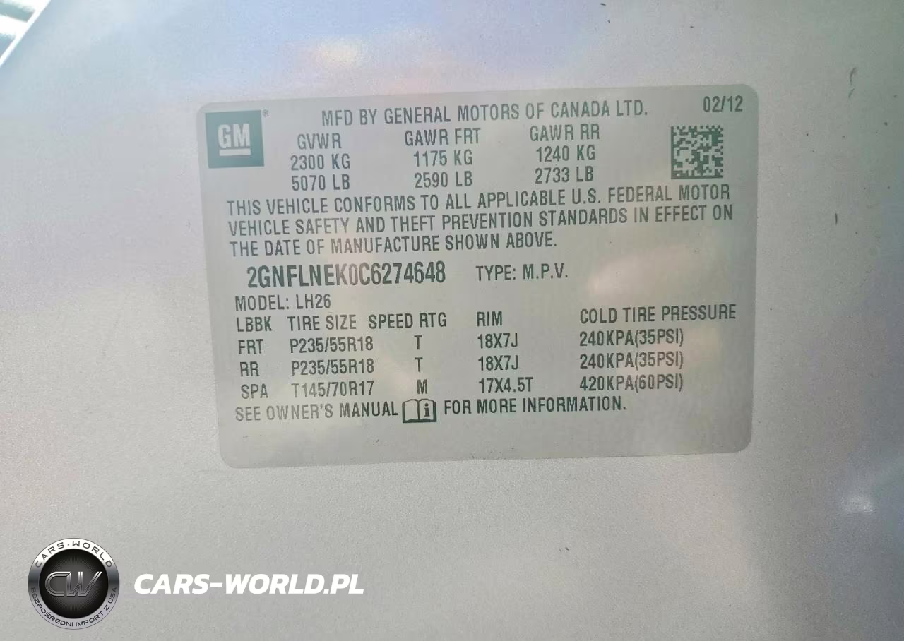 2012 Chevrolet Equinox Lt VIN:2GNFLNEK0C6274648 - 12