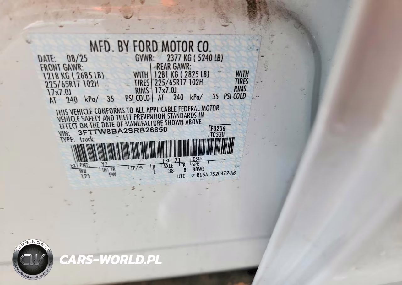 2025 Ford Maverick Xl VIN:3FTTW8BA2SRB26850 - 13