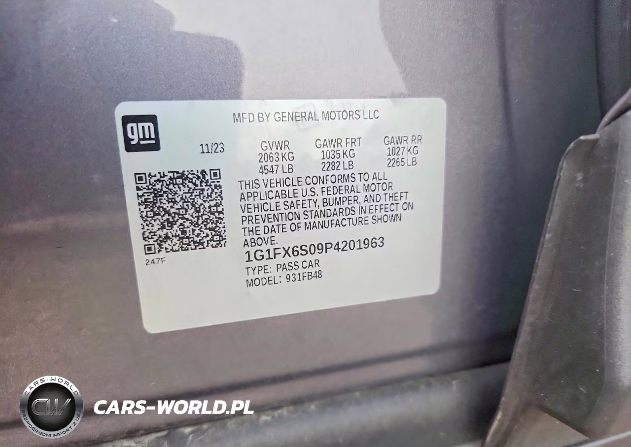 2023 Chevrolet Bolt Ev 2Lt VIN:1G1FX6S09P4201963 - 12