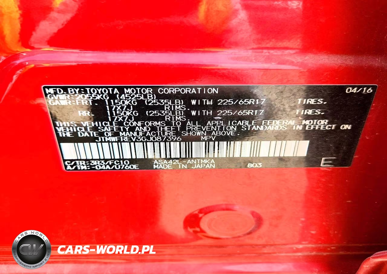 2016 Toyota Rav4 Xle VIN:JTMWFREV3GJ087396 - 13