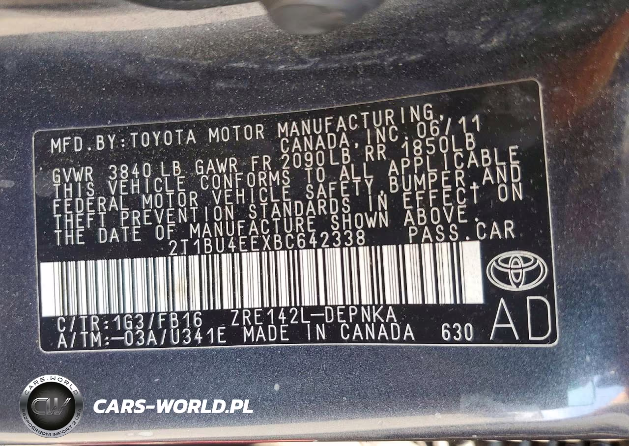 2011 Toyota Corolla Le VIN:2T1BU4EEXBC642338 - 12