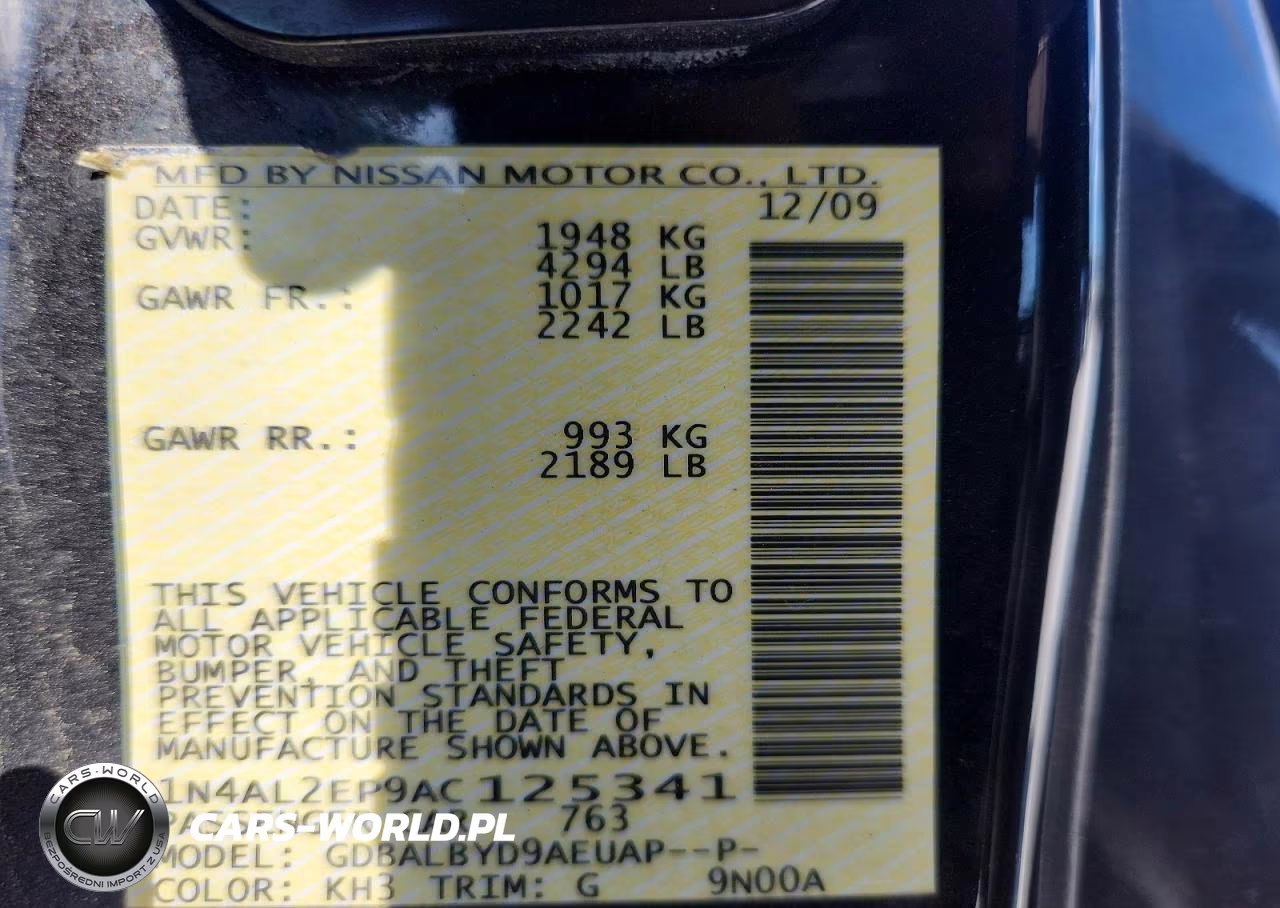 2010 Nissan Altima S VIN:1N4AL2EP9AC125341 - 13