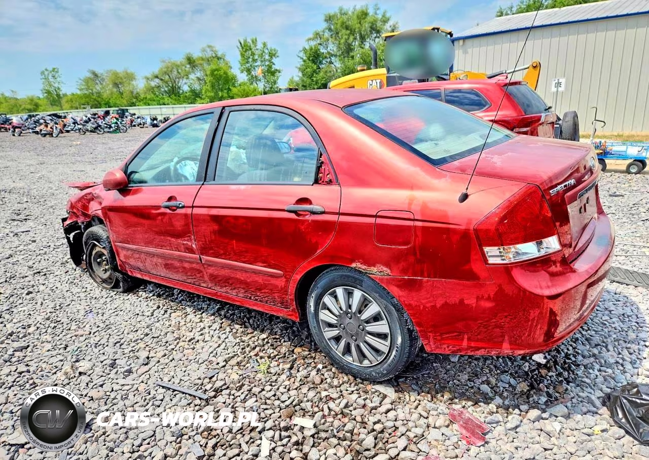 2008 Kia Spectra Lx VIN:KNAFE121885531921 - 2