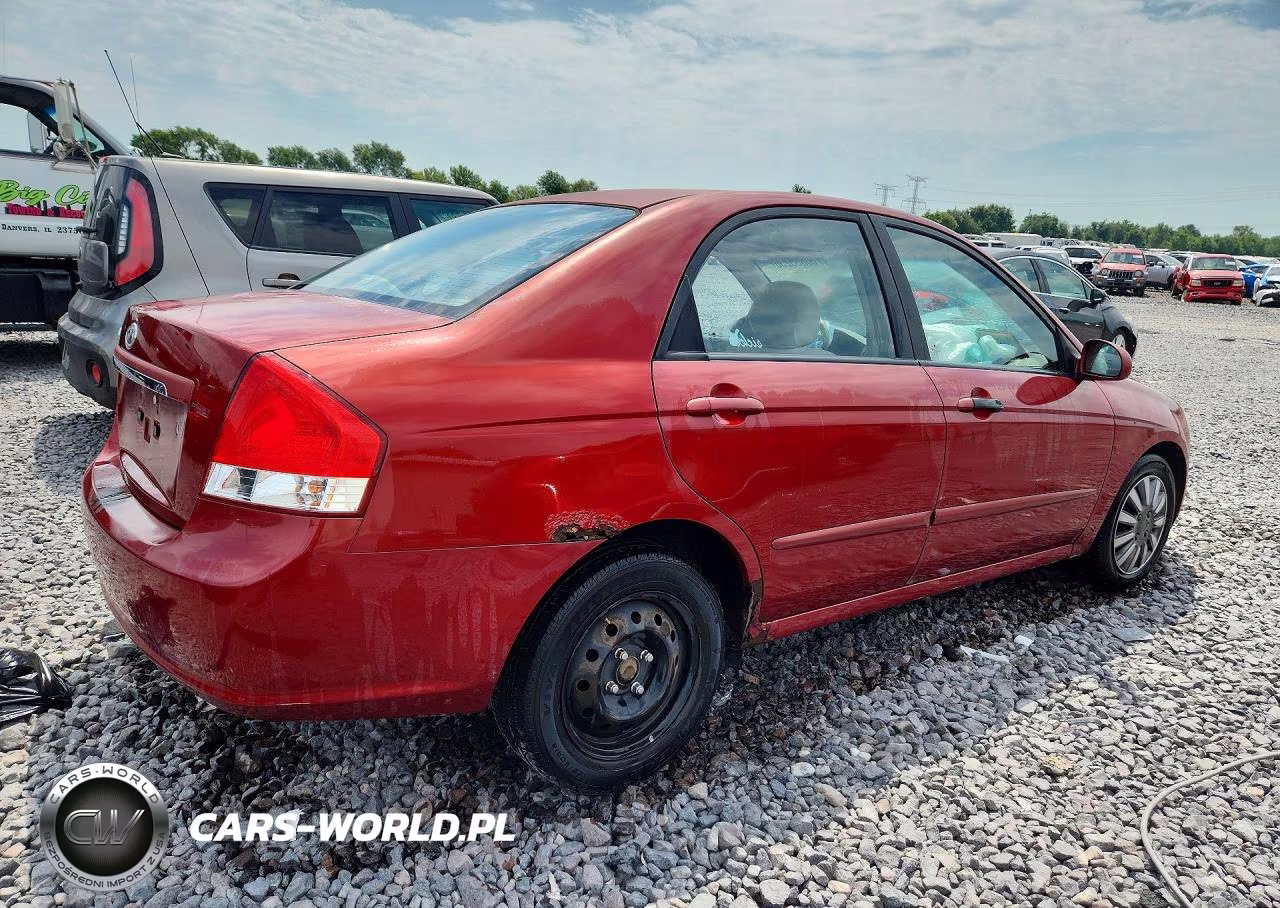 2008 Kia Spectra Lx VIN:KNAFE121885531921 - 3