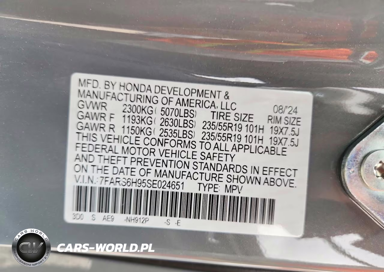 2025 Honda Cr-V Sport Touring VIN:7FARS6H95SE024651 - 13