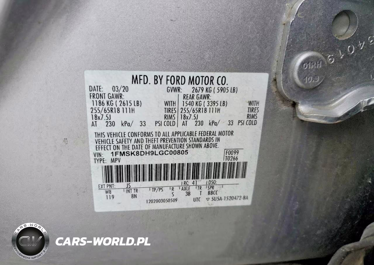 2020 Ford Explorer Xlt VIN:1FMSK8DH9LGC00805 - 13