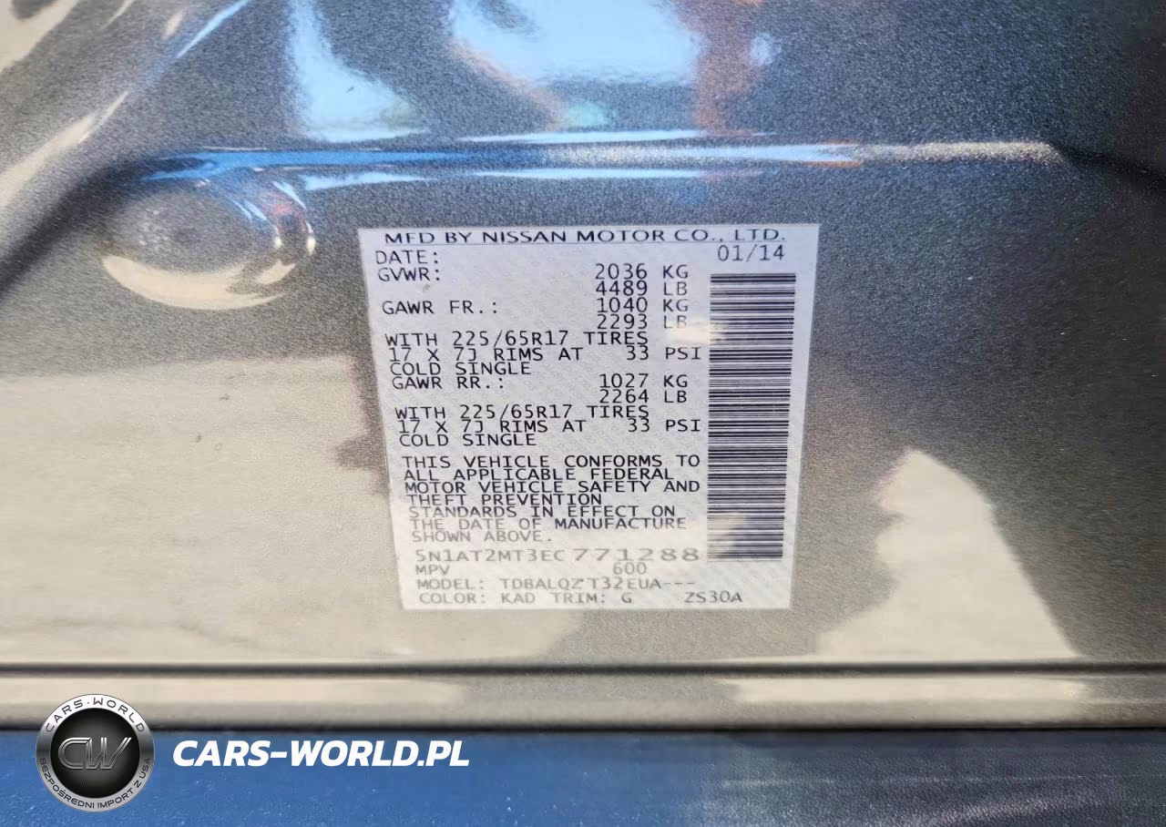 2014 Nissan Rogue S VIN:5N1AT2MT3EC771288 - 13