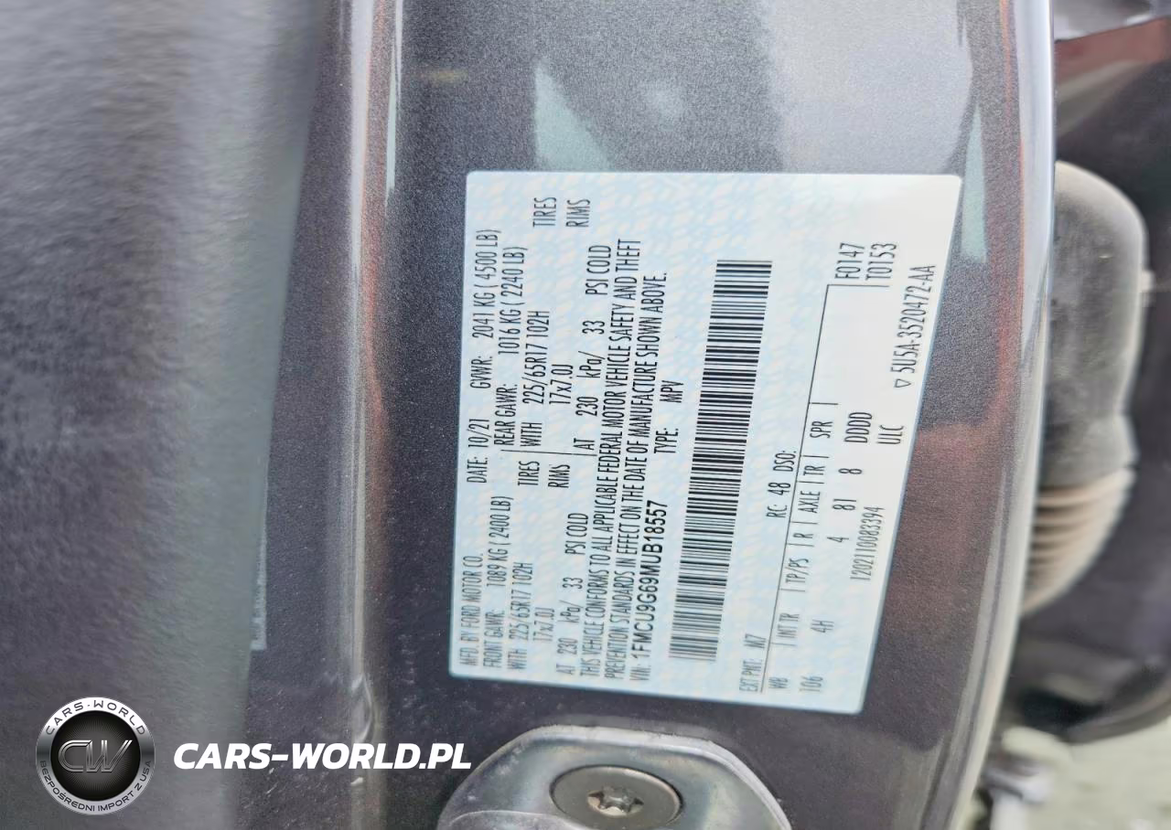 2021 Ford Escape Se VIN:1FMCU9G69MUB18557 - 13