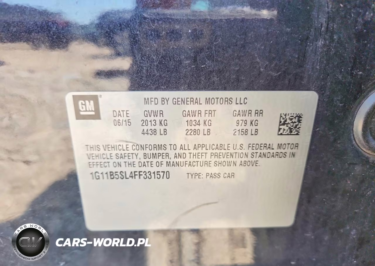 2015 Chevrolet Malibu Ls VIN:1G11B5SL4FF331570 - 12