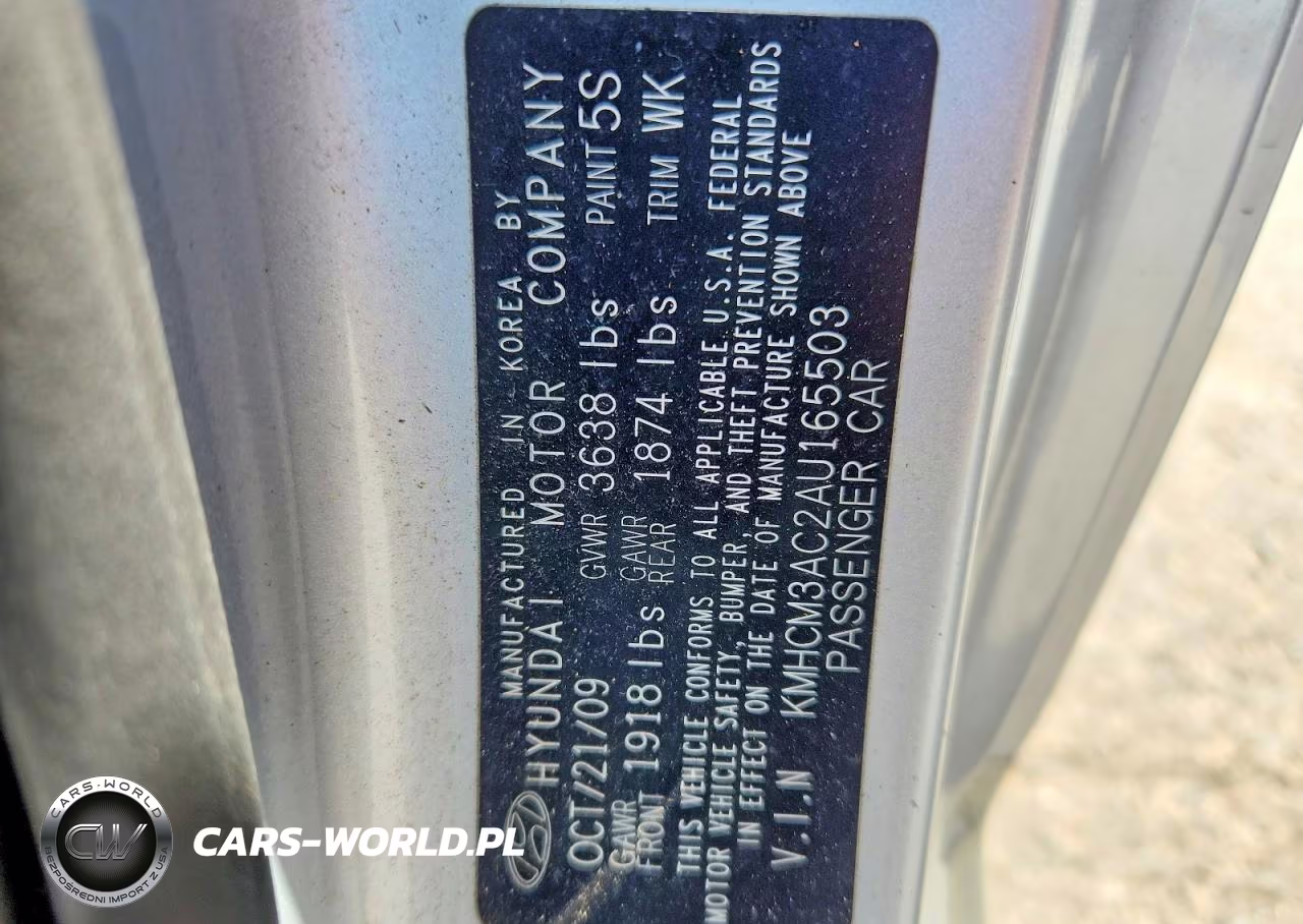 2010 Hyundai Accent Gs VIN:KMHCM3AC2AU165503 - 12