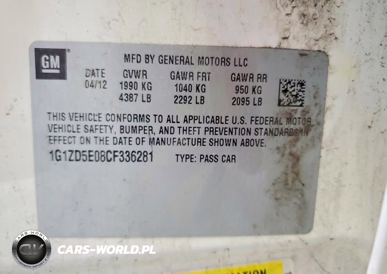 2012 Chevrolet Malibu 2Lt VIN:1G1ZD5E08CF336281 - 12