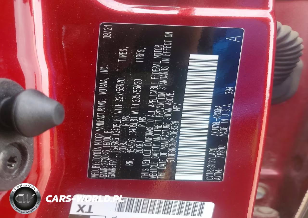 2021 Toyota Highlander Hybrid Platinum VIN:5TDEBRCH8MS068328 - 13