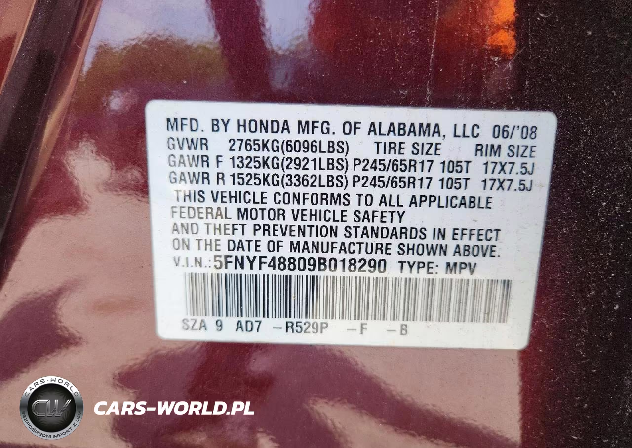 2009 Honda Pilot Touring VIN:5FNYF48809B018290 - 13