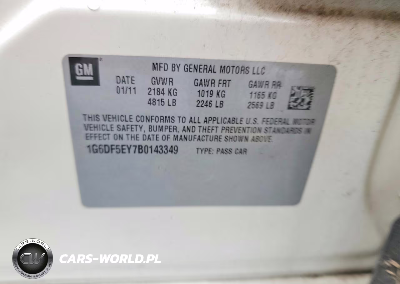 CADILLAC CTS VIN:1G6DF5EY7B0143349 - 12