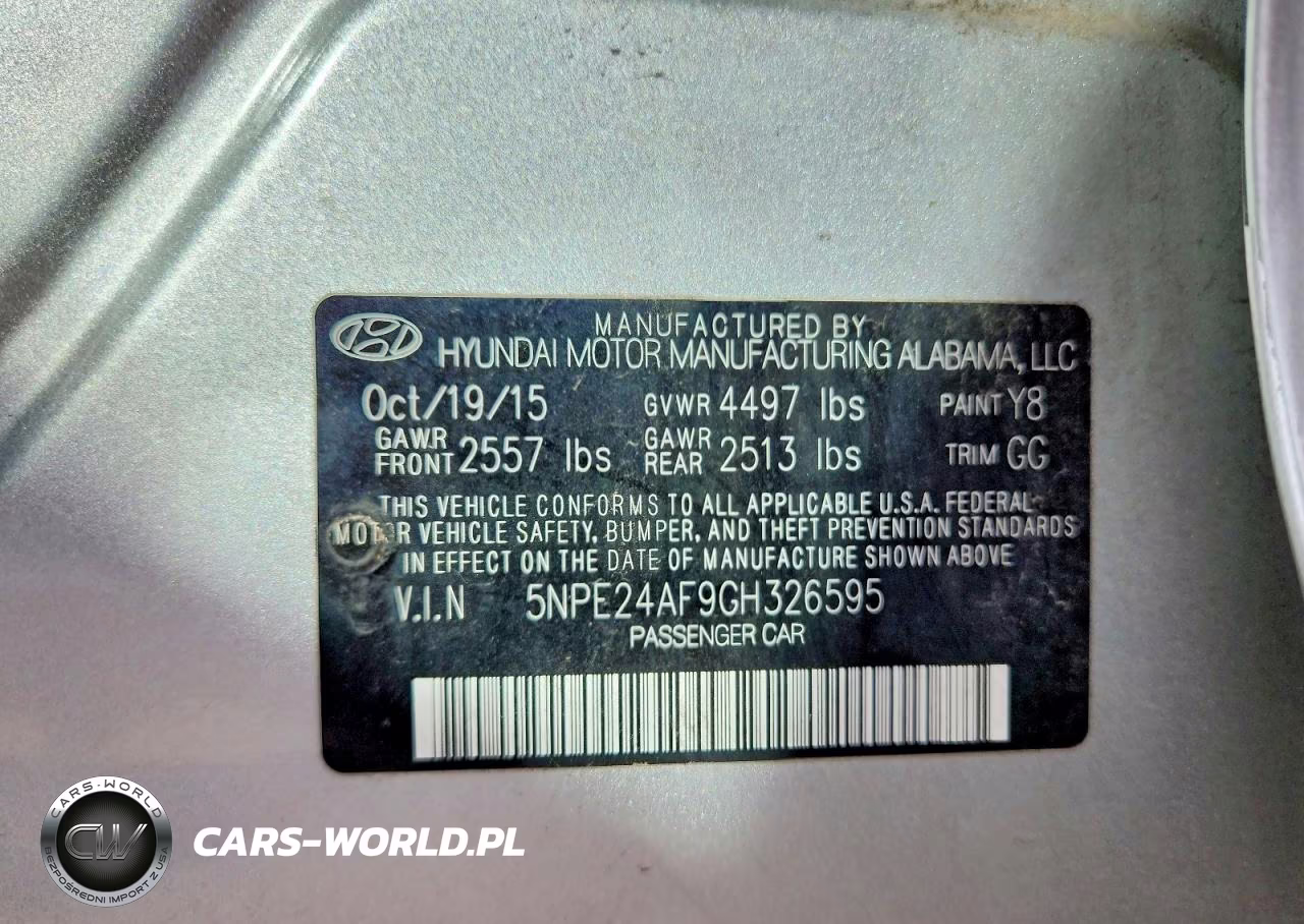 2016 Hyundai Sonata Se VIN:5NPE24AF9GH326595 - 13