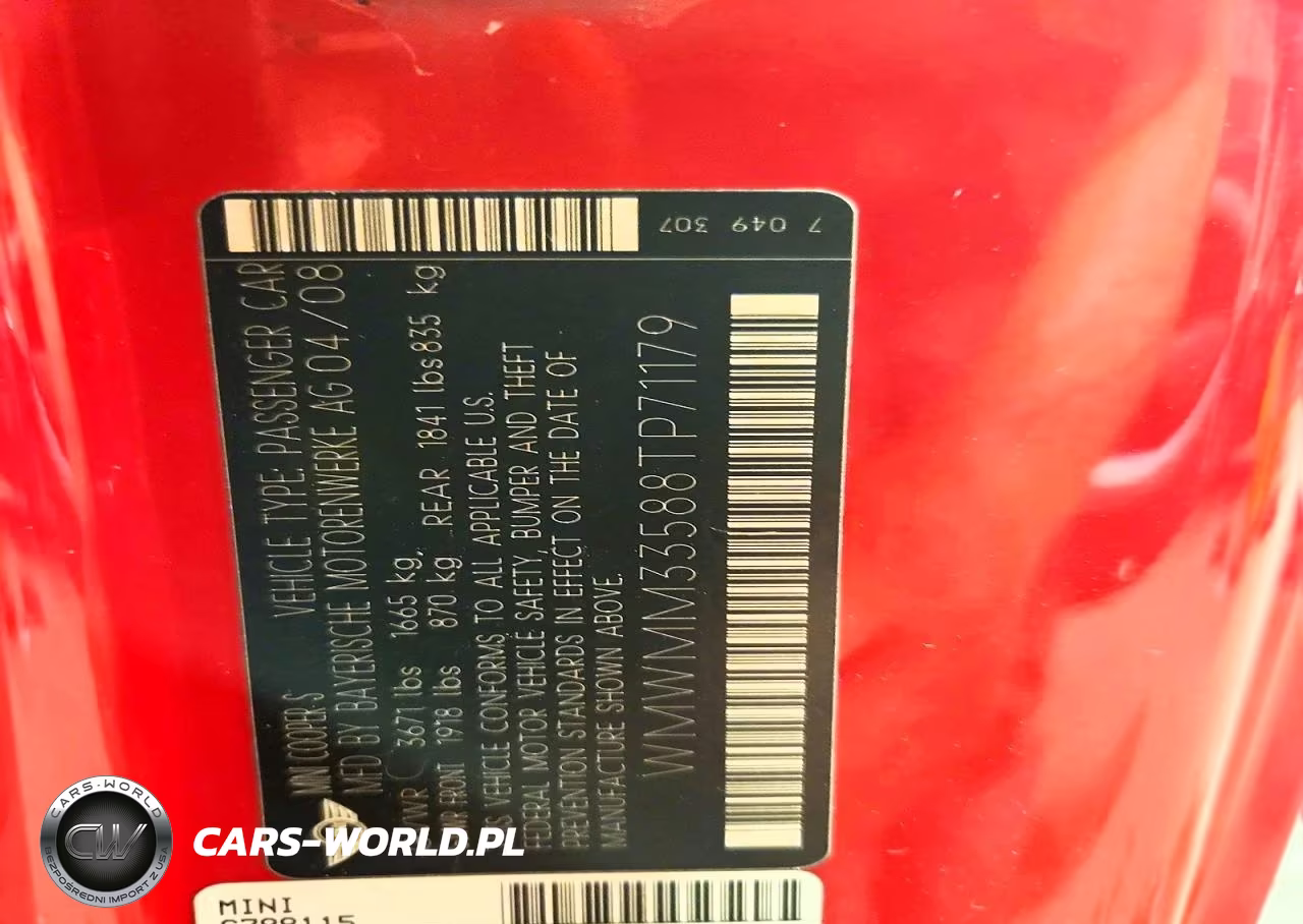 2008 Mini Cooper S Clubman VIN:WMWMM33588TP71179 - 12