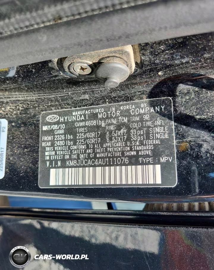 2010 Hyundai Tucson Gls VIN:KM8JUCAC4AU111076 - 13
