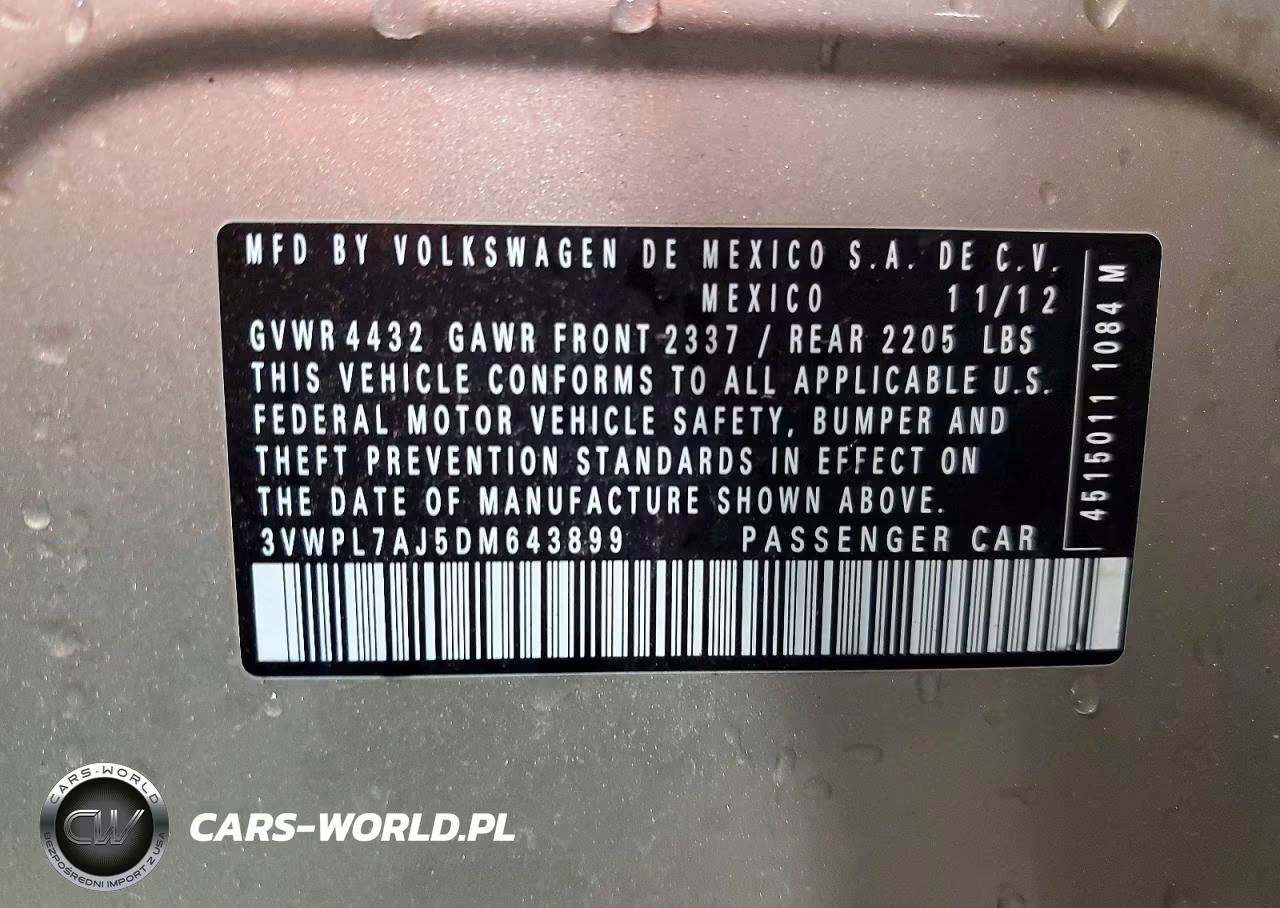 2013 Volkswagen Jetta Tdi VIN:3VWPL7AJ5DM643899 - 12