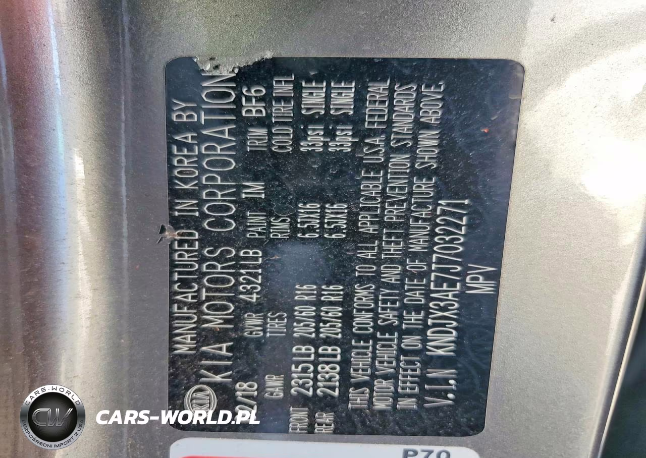 KIA SOUL EV + VIN:KNDJX3AE7J7032271 - 13