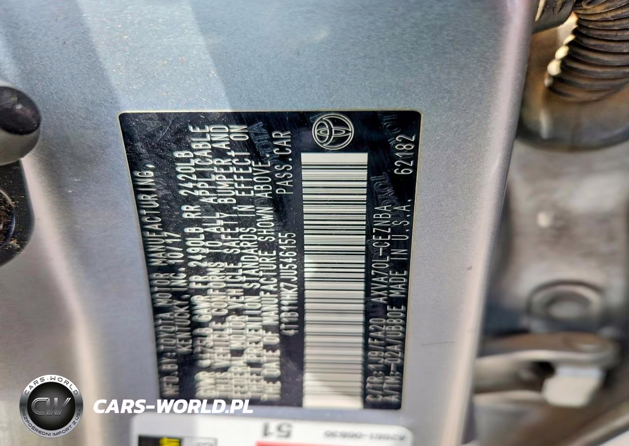 2018 Toyota Camry Le VIN:4T1B11HK7JU546155 - 12
