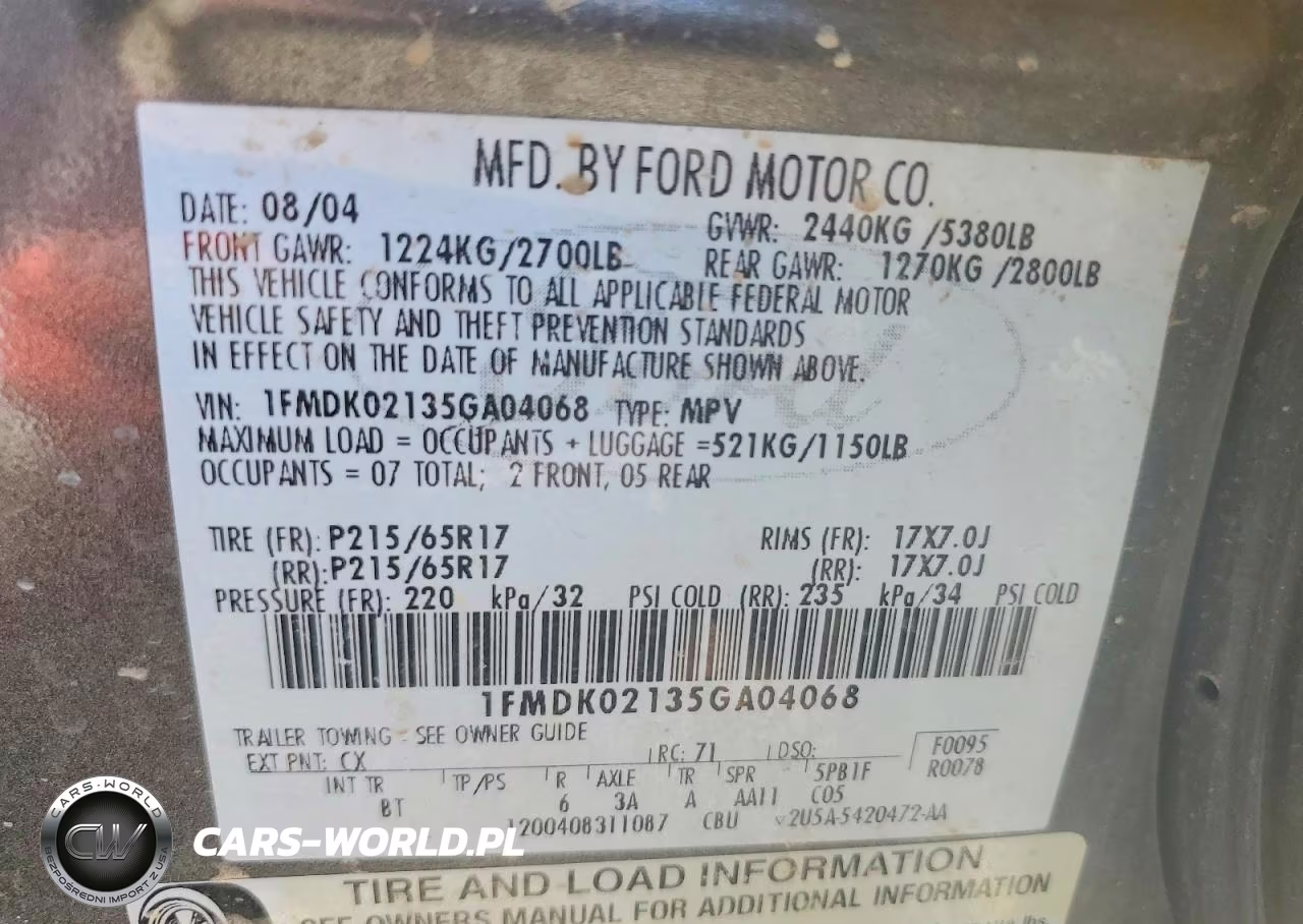 2005 Ford Freestyle Sel VIN:1FMDK02135GA04068 - 13