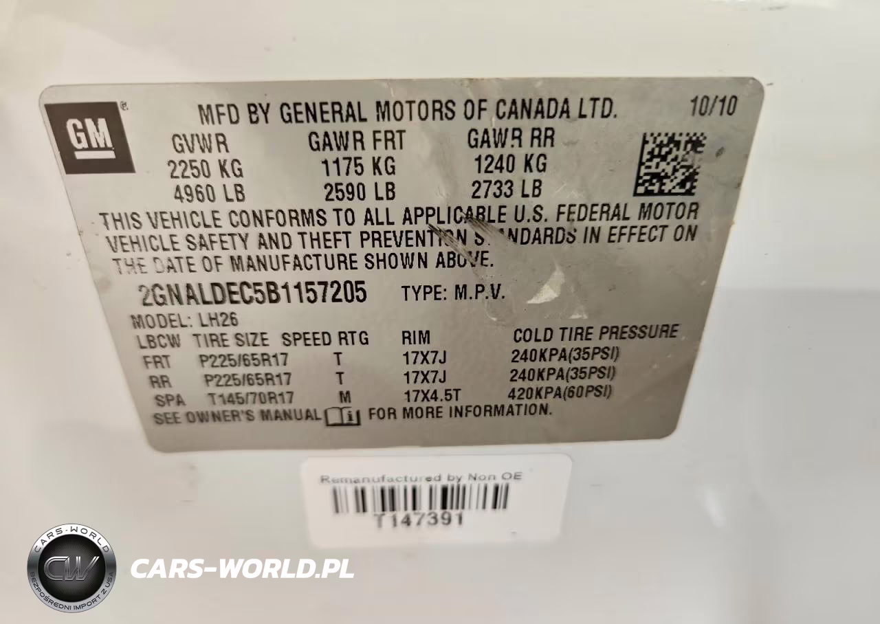 2011 Chevrolet Equinox 1Lt VIN:2GNALDEC5B1157205 - 13