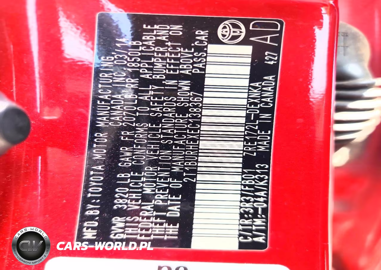 2014 Toyota Corolla Le VIN:2T1BURHEXEC138367 - 12