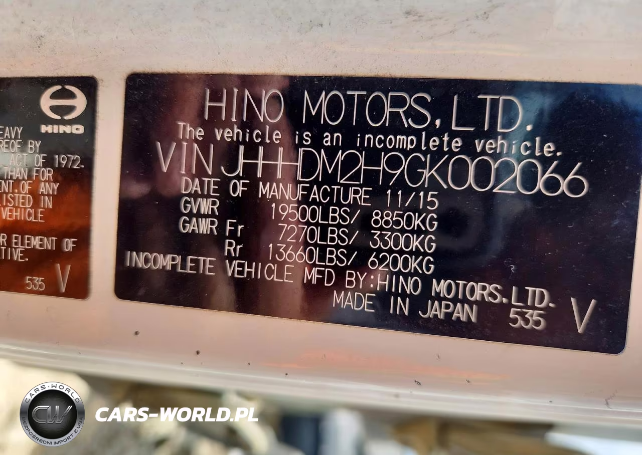 2016 Hino 238 VIN:JHHHDM2H9GK002066 - 13