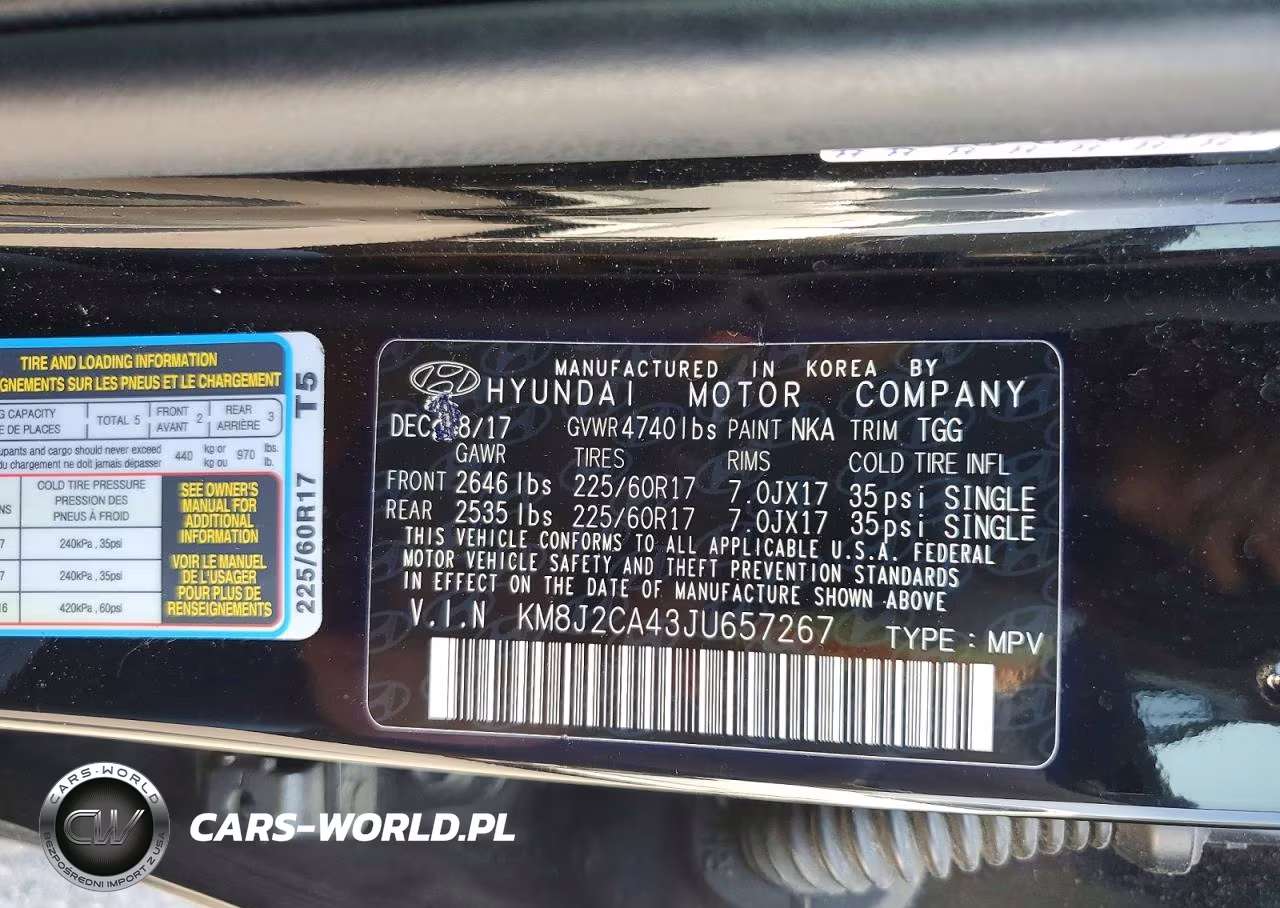2018 Hyundai Tucson Se VIN:KM8J2CA43JU657267 - 12