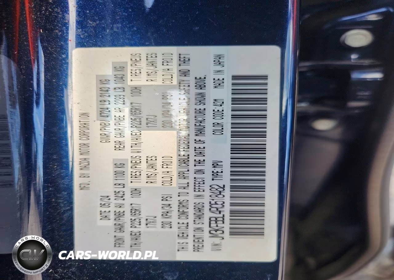 2024 Mazda Cx-5 Select VIN:JM3KFBBL4R0518482 - 13
