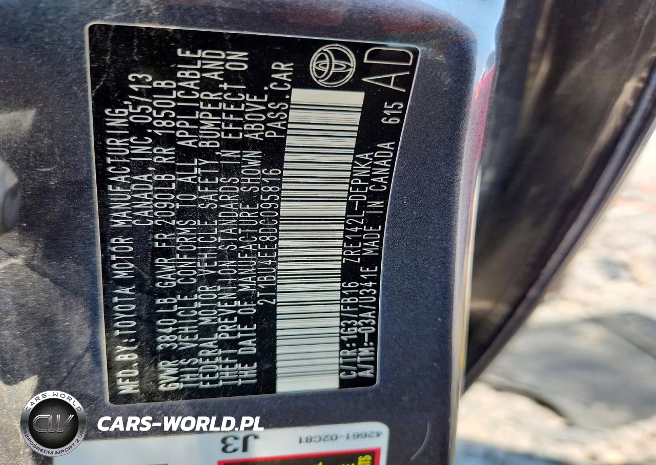 2013 Toyota Corolla Le VIN:2T1BU4EE8DC095816 - 12