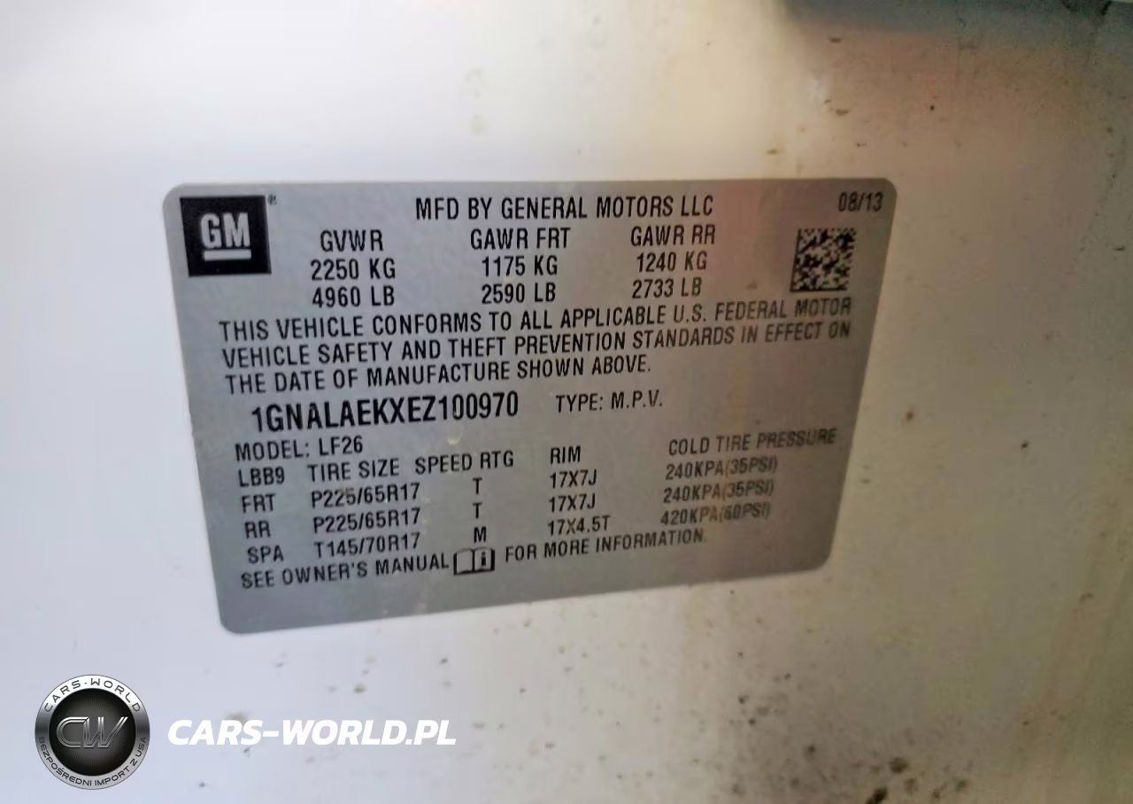 2014 Chevrolet Equinox Ls VIN:1GNALAEKXEZ100970 - 13