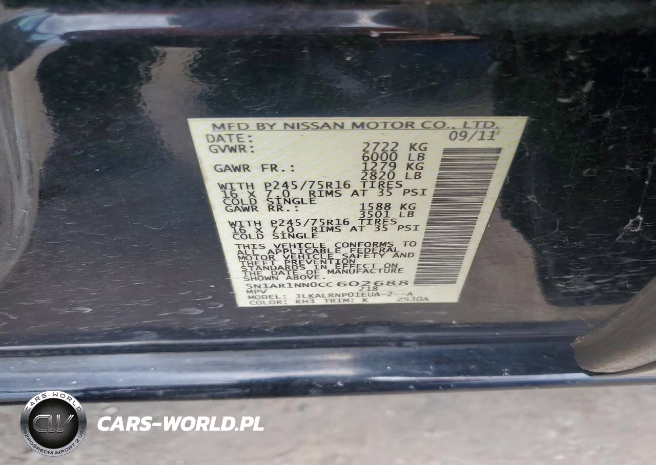 2012 Nissan Pathfinder S VIN:5N1AR1NN0CC602688 - 12