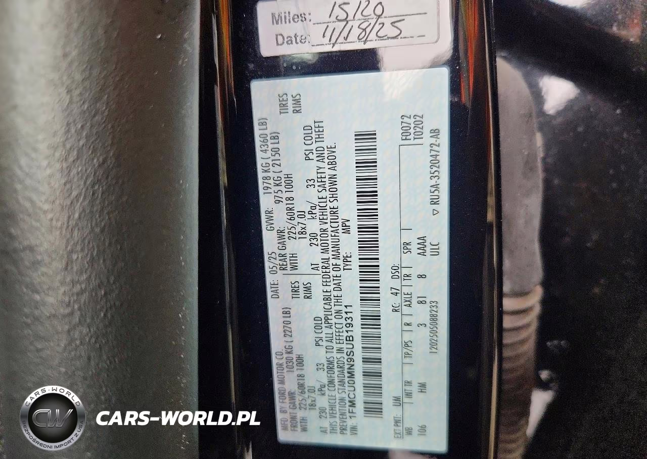 2025 Ford Escape St Line VIN:1FMCU0MN9SUB19311 - 12