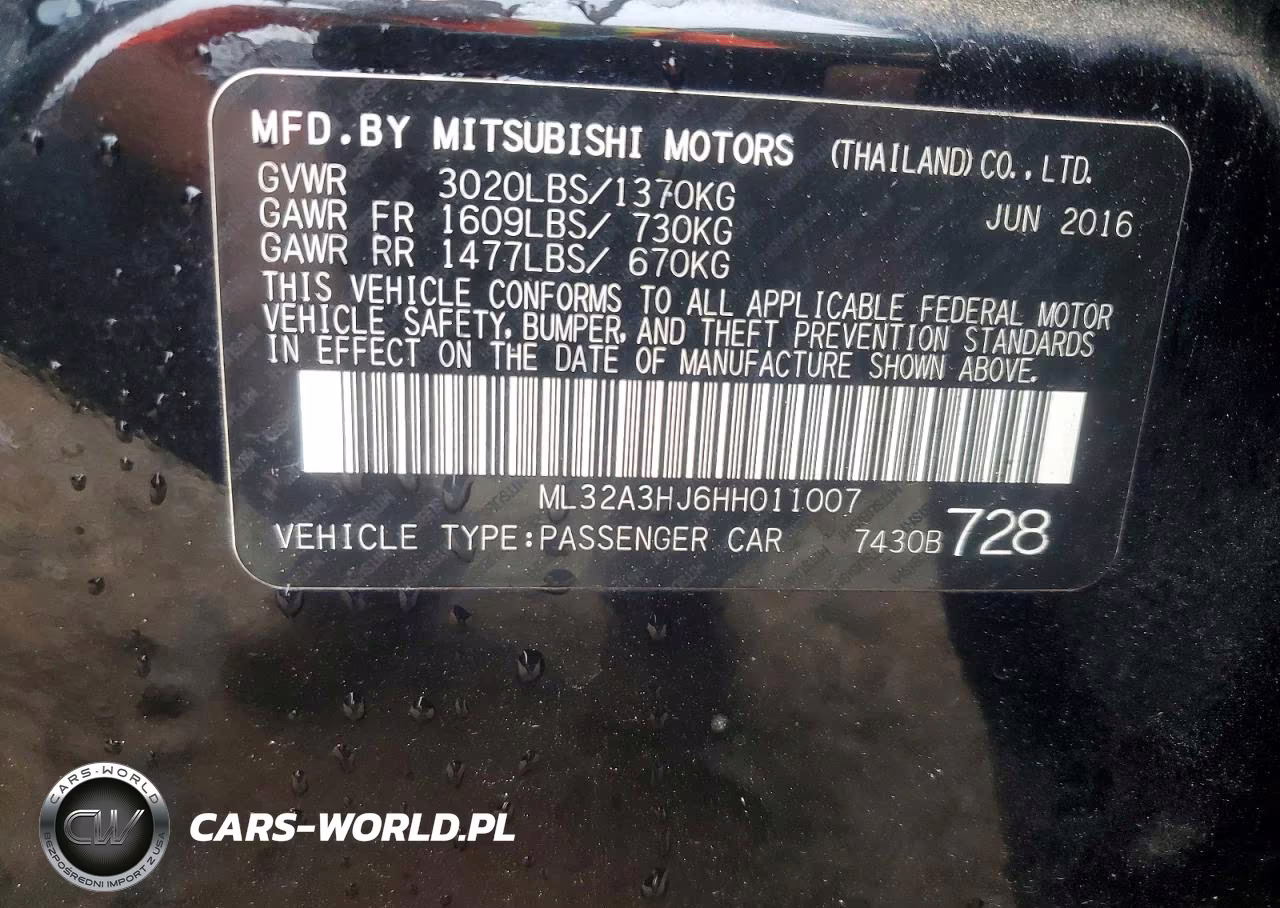 2017 Mitsubishi Mirage Es VIN:ML32A3HJ6HH011007 - 12