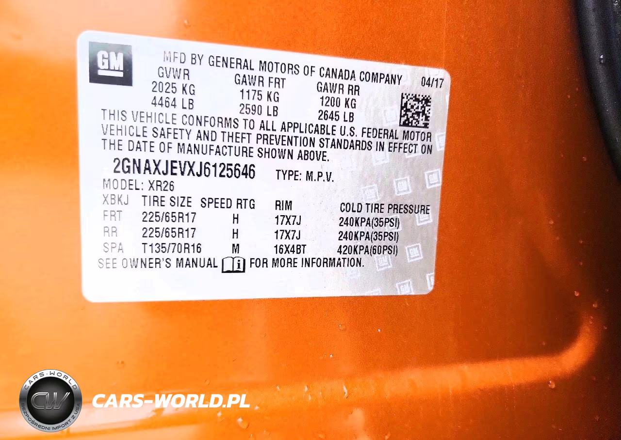 2018 Chevrolet Equinox Lt VIN:2GNAXJEVXJ6125646 - 14