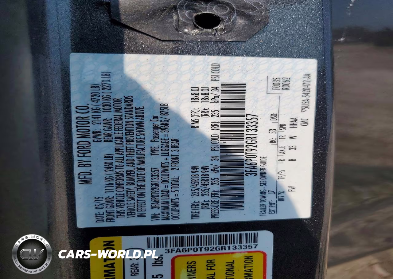 2016 Ford Fusion Se VIN:3FA6P0T92GR133357 - 13