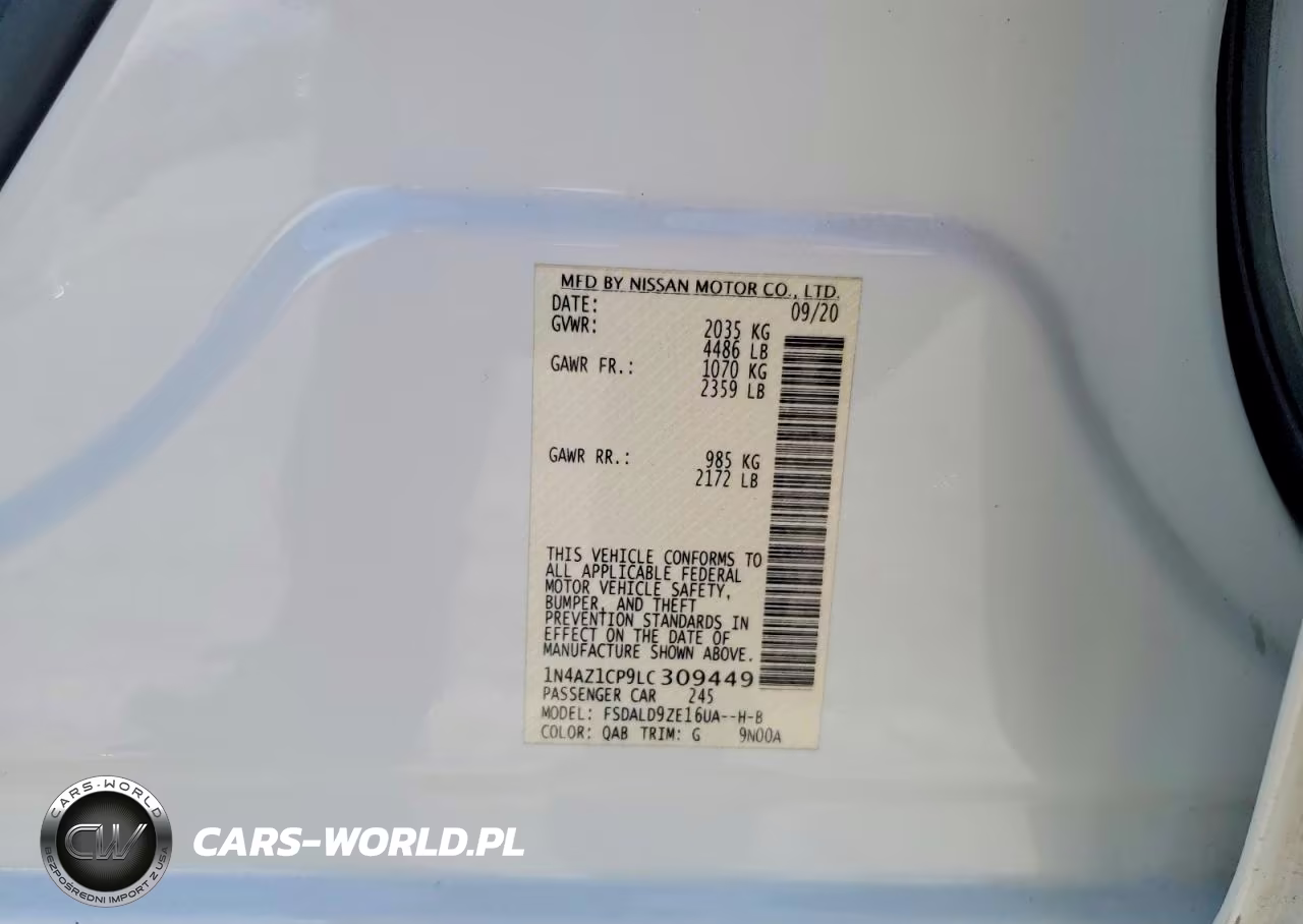 2020 Nissan Leaf Sv VIN:1N4AZ1CP9LC309449 - 12