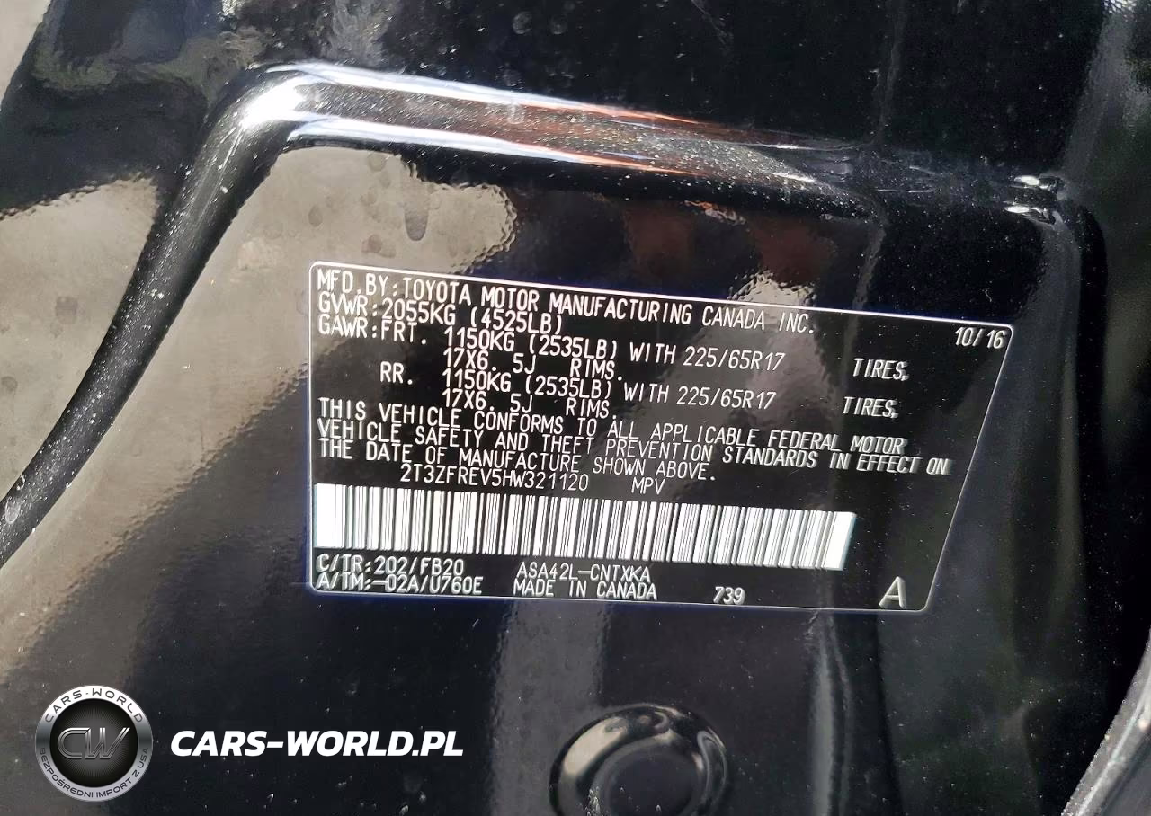2017 Toyota Rav4 Le VIN:2T3ZFREV5HW321120 - 13