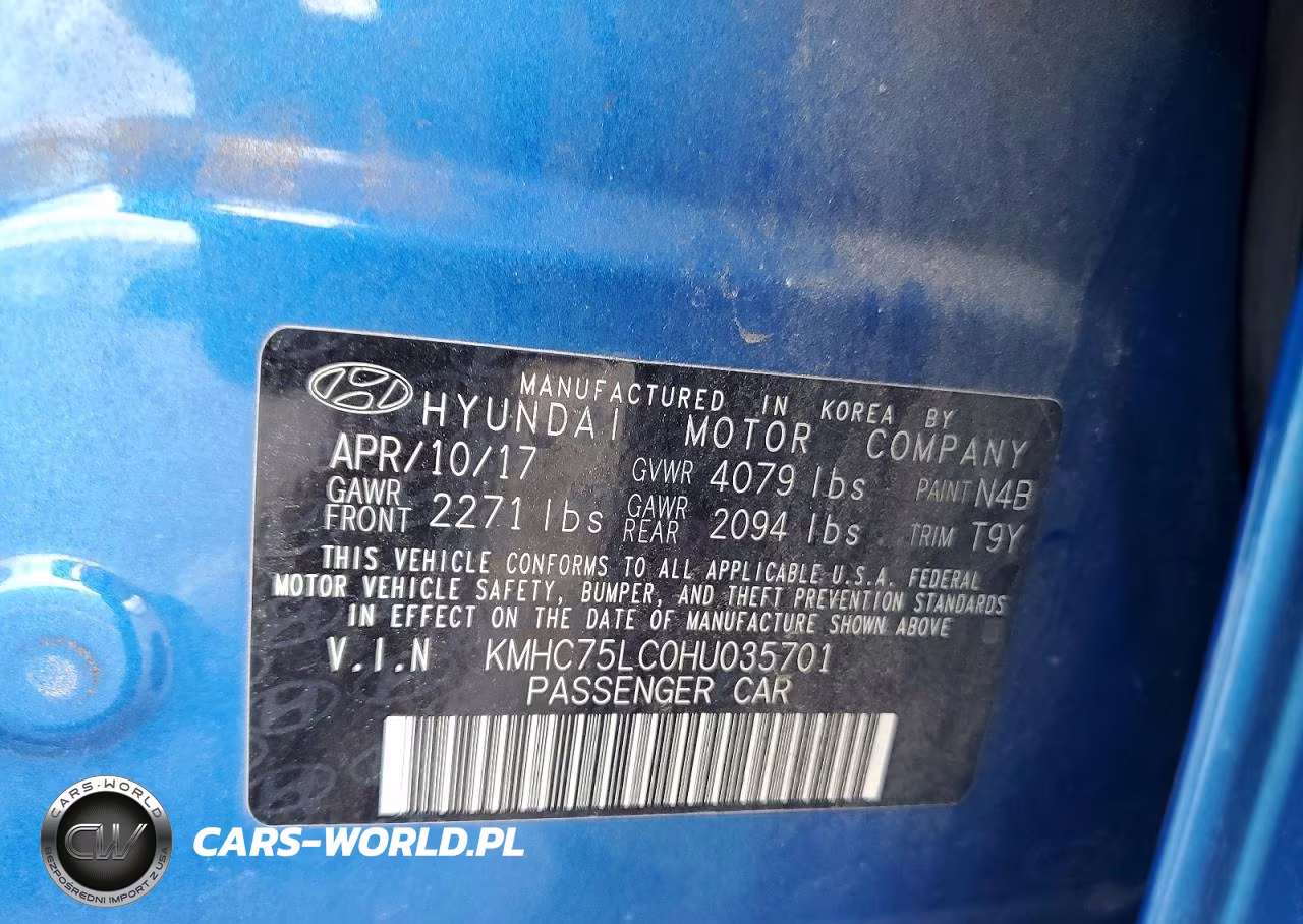 2017 Hyundai Ioniq Sel VIN:KMHC75LC0HU035701 - 12