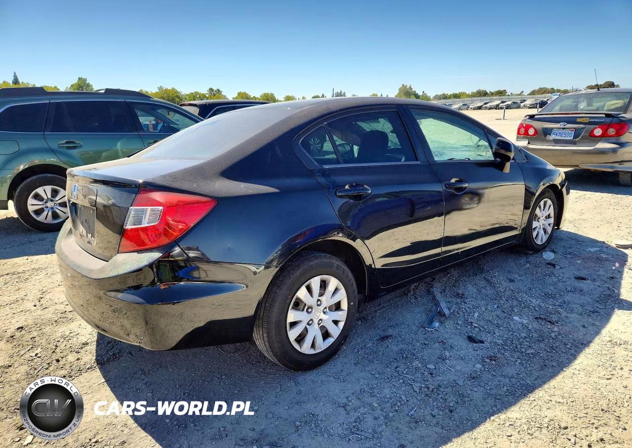 2012 Honda Civic Lx VIN:19XFB2F52CE343374 - 3