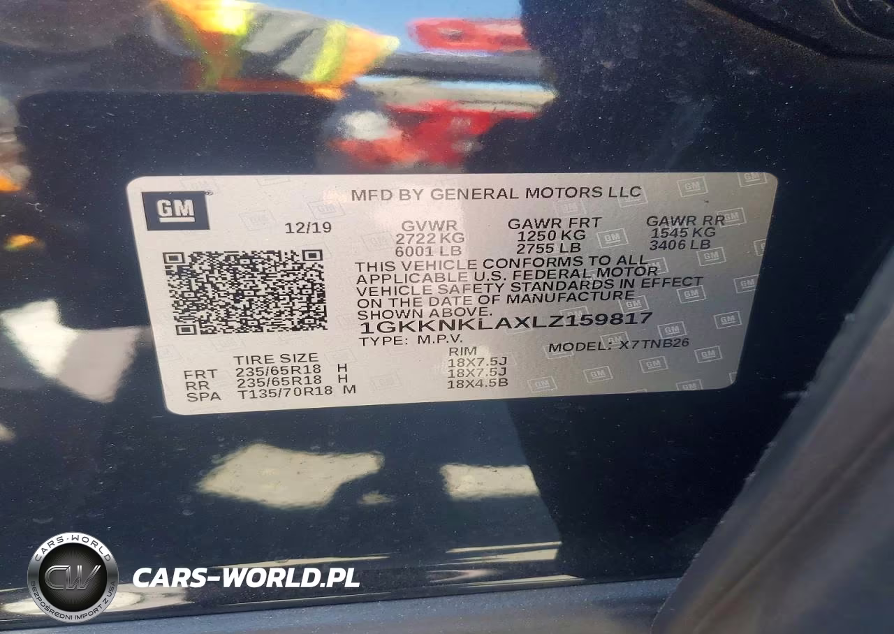 2020 GMC Acadia Sle VIN:1GKKNKLAXLZ159817 - 13