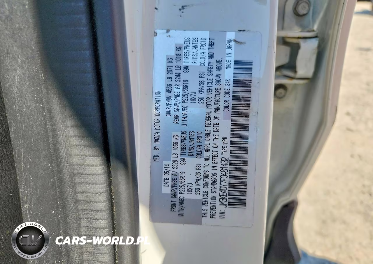 2015 Mazda Cx-5 Gt VIN:JM3KE4DY7F0481432 - 14