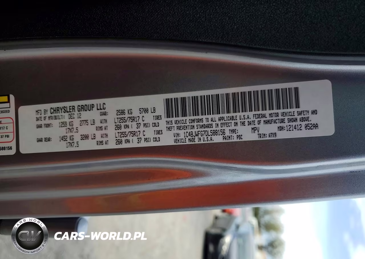 2013 Jeep Wrangler Unlimited Rubicon VIN:1C4BJWFG7DL588156 - 13