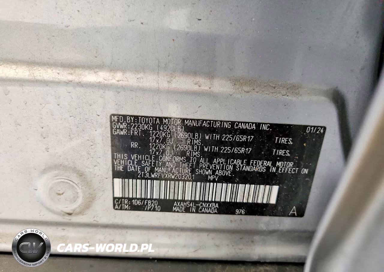 2024 Toyota Rav4 Le VIN:2T3LWRFVXRW203201 - 13